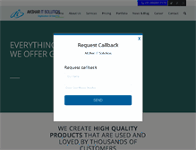 Tablet Screenshot of aksharitsolution.com